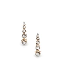 Evergreen Style Diamond Hoop Earrings