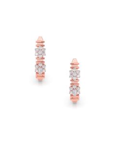 Twin Flower Diamond Earrings