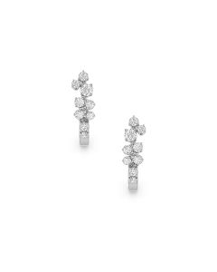 Contemporary diamond stud earrings