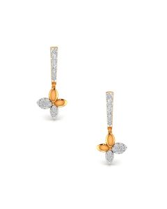Gracious Flower Diamond Earrings
