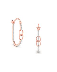 Classy Loop Diamond Earrings