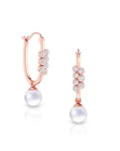 Timeless Glam Diamond Hoop Earrings