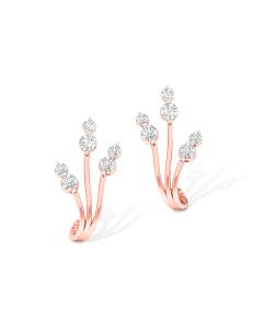 Stunning Rose Gold Diamond Studs