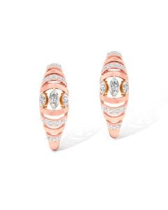 Voguish Rose Gold Diamond Studs