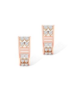 Fabulous Rose Gold Diamond Studs