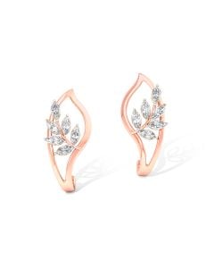 Outlandish Rose Gold Diamond Studs