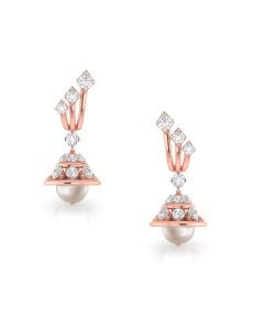 Designer Descending Diamond Drop Earrings