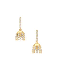 Regal Gold Diamond Earrings
