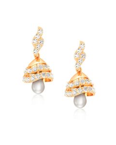 Incredible Gold Diamond Jhumkis