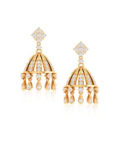Fabulous Diamond Gold Earrings