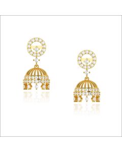 Precious Gold Diamond Earrings