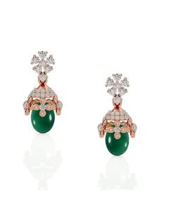 Exquisite Diamond Rose Gold Earrings